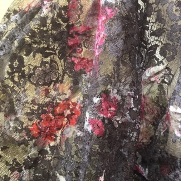 NWOT Free People Lace Batwing Sleeve Peplum Blouse, Size S - Picture 6 of 7